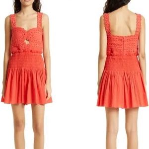 Women's Nwt Sea New York Camila Crochet Romper Size 4